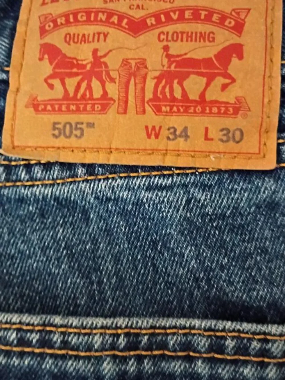 LEVI'S 505 Blue Jeans for men Size 34x30